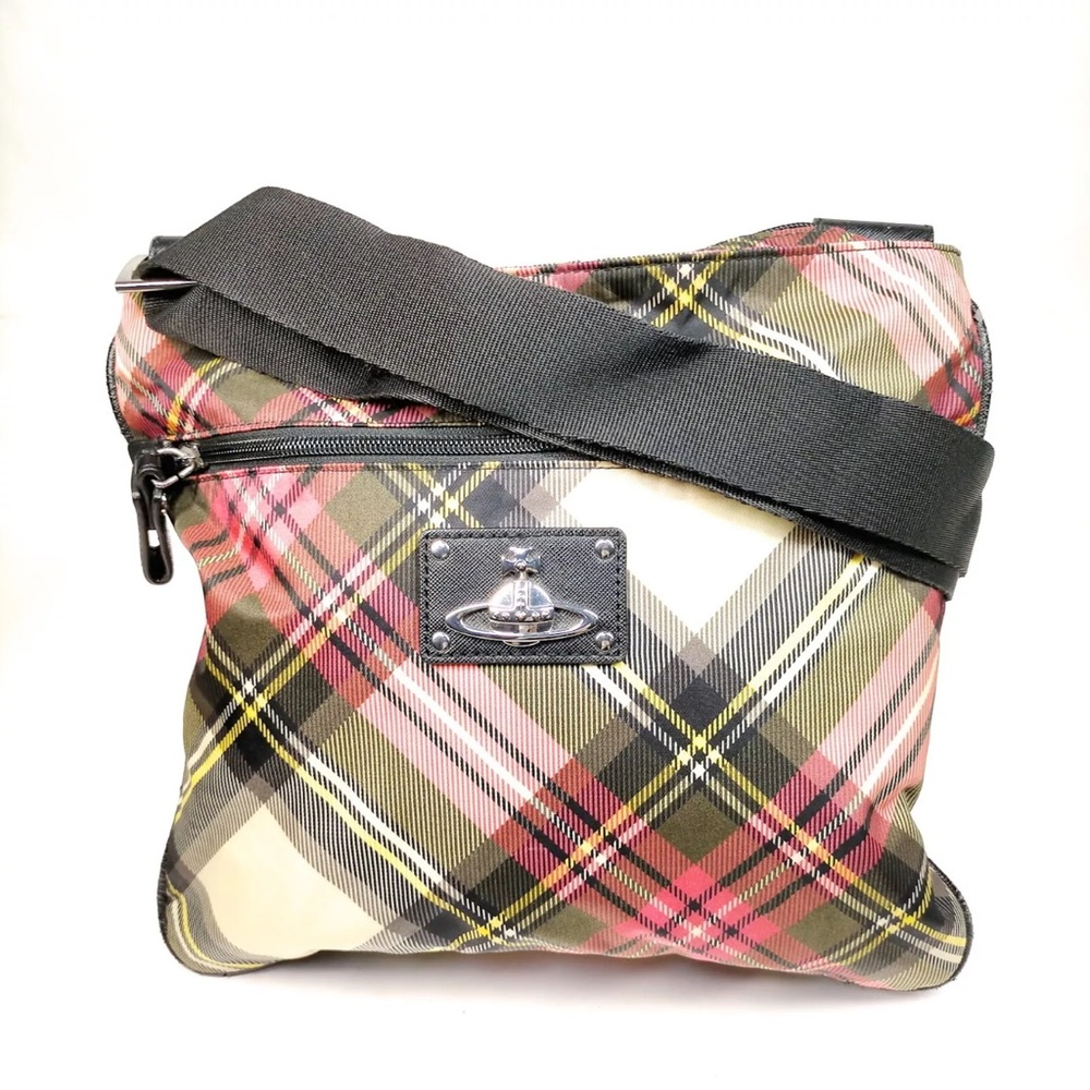 Vivienne Westwood Shoulder Bag Beige Nylon 443096